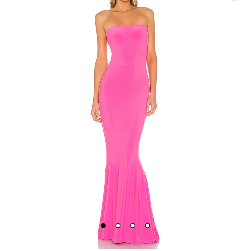 REVOLVE Strapless Fishtail Gown on Orchid Pink